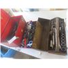 Image 1 : 2 Metal Tool Boxes 1/2'' Drive Ratchets Sockets Punches Cresent Wrenches Screwdrivers