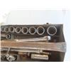 Image 3 : 2 Metal Tool Boxes 1/2'' Drive Ratchets Sockets Punches Cresent Wrenches Screwdrivers