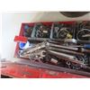 Image 7 : 2 Metal Tool Boxes 1/2'' Drive Ratchets Sockets Punches Cresent Wrenches Screwdrivers