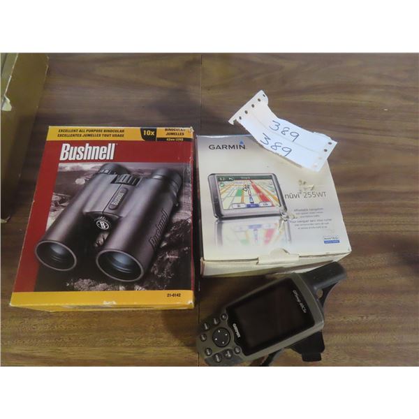 Garmin GPS Bushnell Binoculars