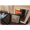 Image 1 : Framed Mirror 36 x 24 + 2 Pictures 16 x16 