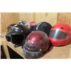 Image 1 : 7 Helmets Various Sizes + Styles 