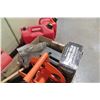 Image 3 : 3 Gas Containers, Cord Reel, Spotlight, Ammo Box