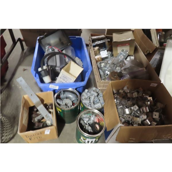 Misc. Electric Supplies, Core Flex Clips, EMT Connectors