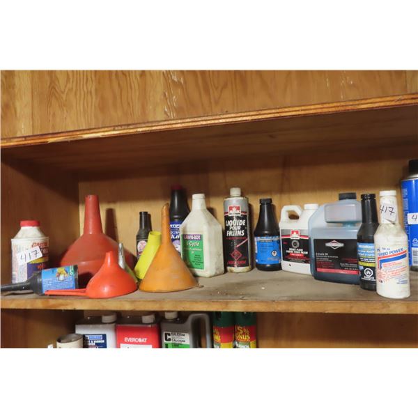 Misc. Funnels, 2 Cycle Oil, Brake Fluid