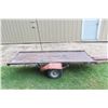 Image 2 : Bumper Hitch Snowmobile Trailer with Tilt Deck