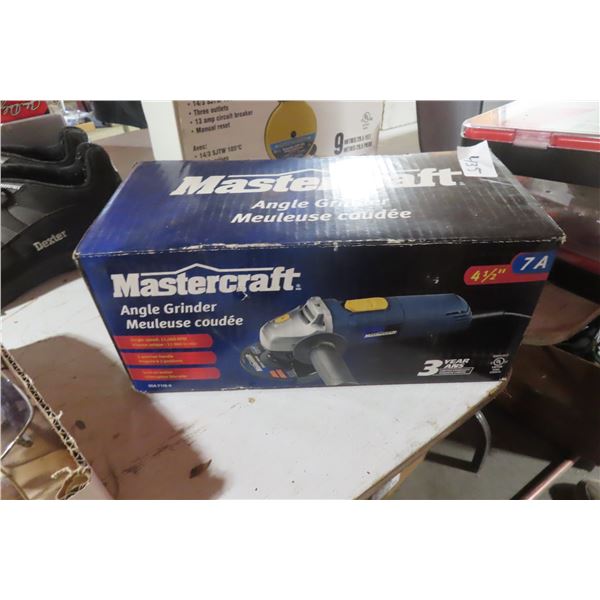 New Mastercraft 4" Angle Grinder