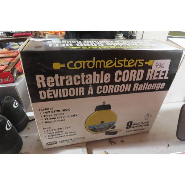 New Retractable Cord Reel