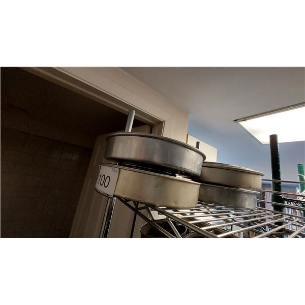 LOT DE 4 ENS. DE 5 MOULES RONDS, GRANDEURS ASSORTIES