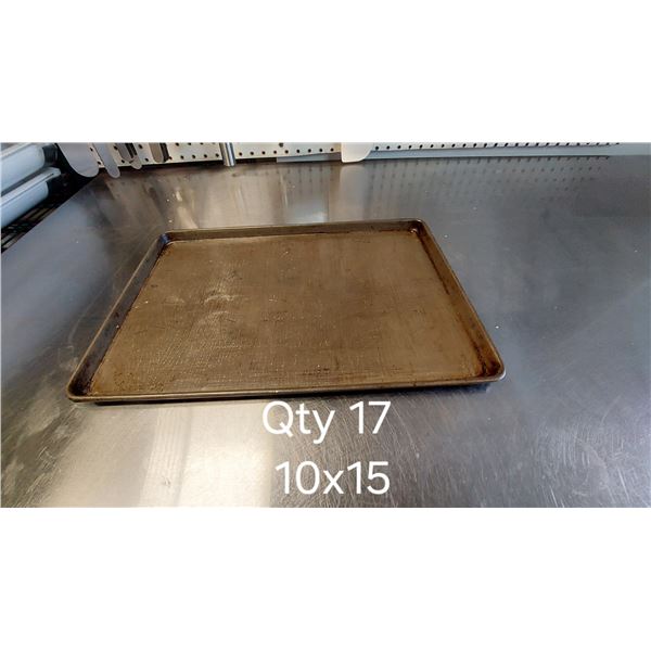 LOT DE 17 PLAQUES DE CUISSON 10" X 15" X 1/2"