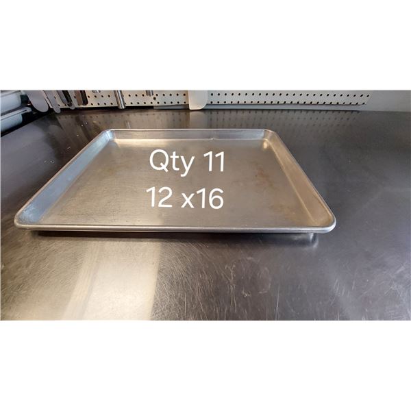 LOT DE 11 PLAQUES DE CUISSON 12" X 16" X 1"
