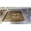 Image 1 : LOT DE 15 PLAQUES DE CUISSON 16" X 22" X 1"