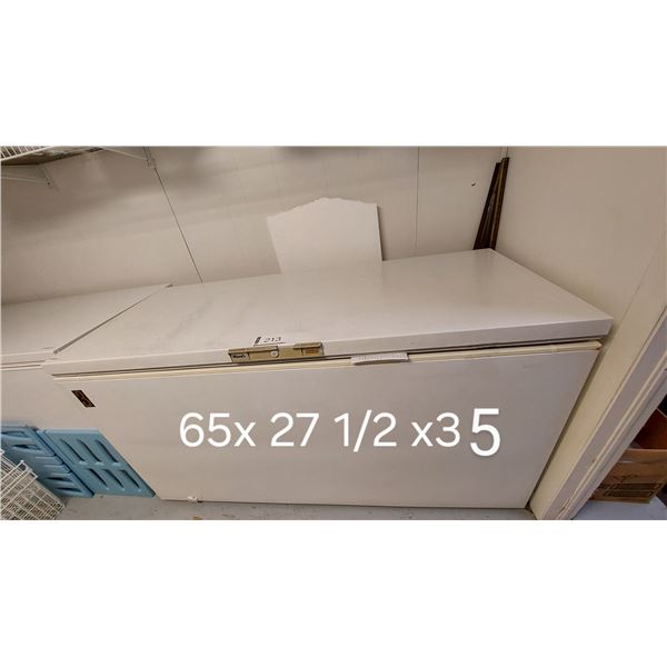 CONGÉLATEUR TOMBEAU WOODS 65" X 27-1/2" X 36