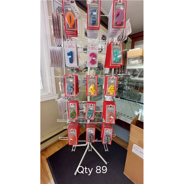 LOT DE 89 CHANDELLES À NUMÉRO