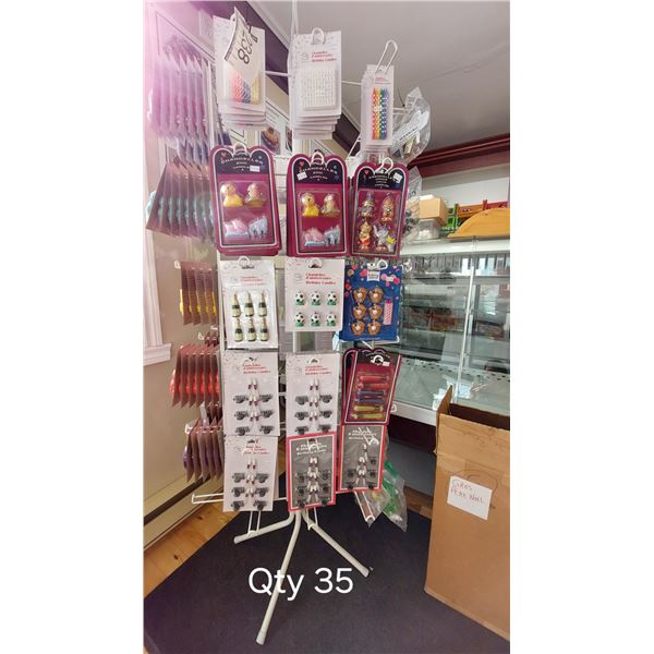 LOT DE 35 PAQ. DE CHANDELLES ASSORTIES