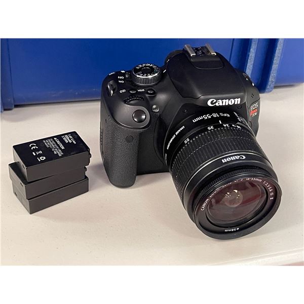 L1 - Canon EOS Rebel T3i Camera w/ Canon EPS 18-55mm Lens - Tested & Working
