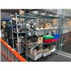 Image 1 : L1 - Rack + Contents - Commercial culinary - Scales, strainers, cutting boards, sifters, ladles, etc