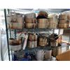 Image 2 : L1 - Rack + Contents - Commercial culinary - Self rim top mount sinks(In Box), pots, cutting boards,