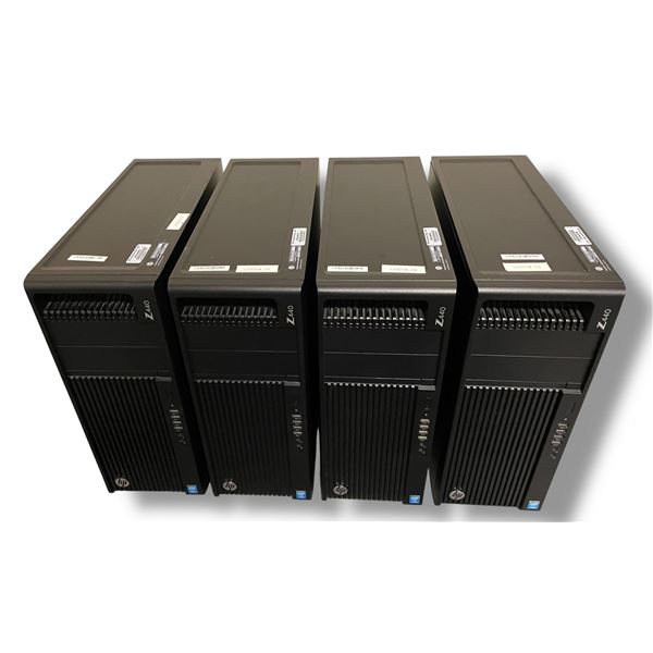 L1 - Group of 4 HP Z440 Workstation Tower PCs