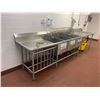 Image 1 : L2 - Large Stainless Steel Industrial Lowe Star Industrial 3 Compartment Sink (Approx. 11ft W)