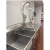 Image 3 : L2 - Large Stainless Steel Industrial Lowe Star Industrial 3 Compartment Sink (Approx. 11ft W)