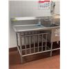 Image 2 : L2 - Large Stainless Steel Industrial Lowe Star Industrial 3 Compartment Sink  w/Faucet (Approx. 11f