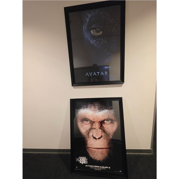 Group of 2 Framed Posters - Avatar & Rise of the Planet of Apes