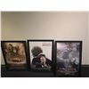 Image 1 : L1 - Group of 3 framed posters - includes lords of the rings/Invictus/Clash of the titans