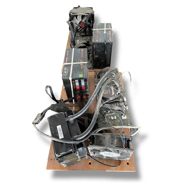 L1 - Group of 2 Bitcoin Mining Setup - Thermaltake Water 3.0, TT-11225 Thermaltake, DC Brushless Mod