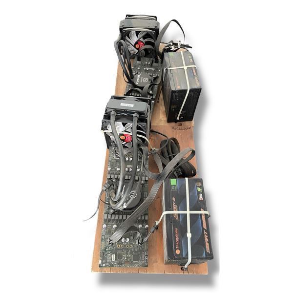 L1 - Group of 2 Bitcoin Mining Setup - Thermaltake Water 3.0, TT-11225 Thermaltake, Thermaltake Smar