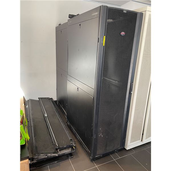 L1 - Group of 2 APC Server Rack Enclosure Data Cabinet
