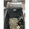 Image 2 : 437 - L1 - Group of Misc - Various Cables, Paper Shredder, 2 Floor Lamps, Etc.