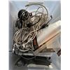 Image 4 : 437 - L1 - Group of Misc - Various Cables, Paper Shredder, 2 Floor Lamps, Etc.