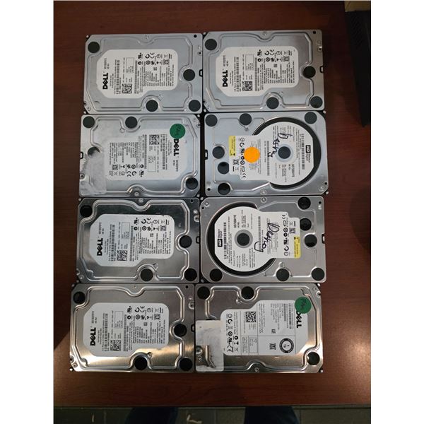 L1- Group of 8 Hard Drives From Bitcoin Mining Rig (Could have Bitcoin on them - Encrypted)