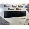 Image 3 : 32-Pack of Black Peel & Stick Floor Tiles (12" x 12" Size) Self-Adhesive Waterproof Floor Tiles; New