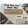 Image 3 : 32-Pack of Beige Peel & Stick Floor Tiles (12" x 12" Size) Self-Adhesive Waterproof Floor Tiles; New