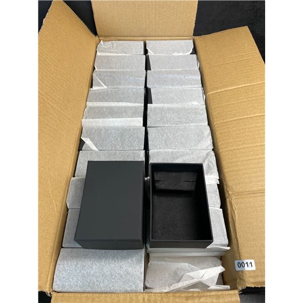 20PC Jewelry Storage Boxes - Black - (2.5" x 3.5" Size) - Brand New