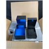 Image 1 : 10PC Jewelry Storage Boxes - Black/Blue - (2.5" x 3.5") - New