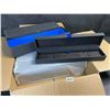 Image 1 : 5PC Long Jewelry Necklace Storage Boxes - Black/Blue - New