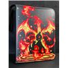 Image 2 : 2 Premium Leather Pokemon Card Storage Binders - Charizard/Squirtle Design (Holds 400 Cards) New