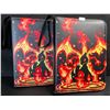 Image 1 : 2 Premium Leather Pokemon Card Storage Binders - Charizard/Squirtle Design (Holds 400 Cards) New