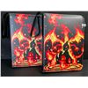 Image 1 : 2 Premium Leather Pokemon Card Storage Binders - Charizard/Squirtle Design (Holds 400 Cards) New
