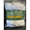 Image 2 : 10-Pairs of HotFeet Work Socks - Men's All-Weather Performance Crew Socks (Size 10-13) - New