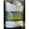 Image 2 : 10-Pairs of HotFeet Work Socks - Men's All-Weather Performance Crew Socks (Size 10-13) - New