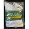 Image 2 : 10-Pairs of HotFeet Work Socks - Men's All-Weather Performance Crew Socks (Size 10-13) - New