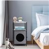 Image 3 : 1 Indoor Hidden Cat House Bed/End Table with Storage - New in Box (Assembly Req'd*)