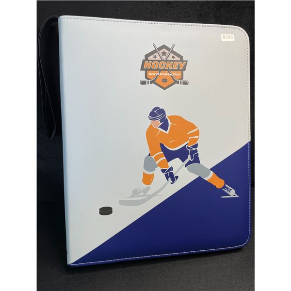 1 Large Leather Hockey Card Storage Binder - 9-Pocket Pages - New