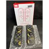 Image 2 : 1 Set of Gold/Black Pikachu Pokemon Design Joycon Controllers for Nintendo Switch - New