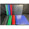 Image 1 : 8-Pack of Telescoping 1" 3-Ring Binders - Great for School, Office, etc. - Multicolor - New