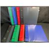 Image 1 : 8-Pack of Telescoping 1" 3-Ring Binders - Great for School, Office, etc. - Multicolor - New
